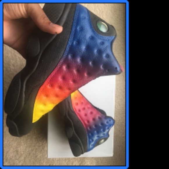 Custom Ombré Jordan 13's - Picture 1 of 8